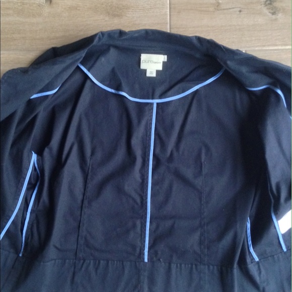 NWT PureDKNY Navy Cropped Jacket - Picture 4 of 6